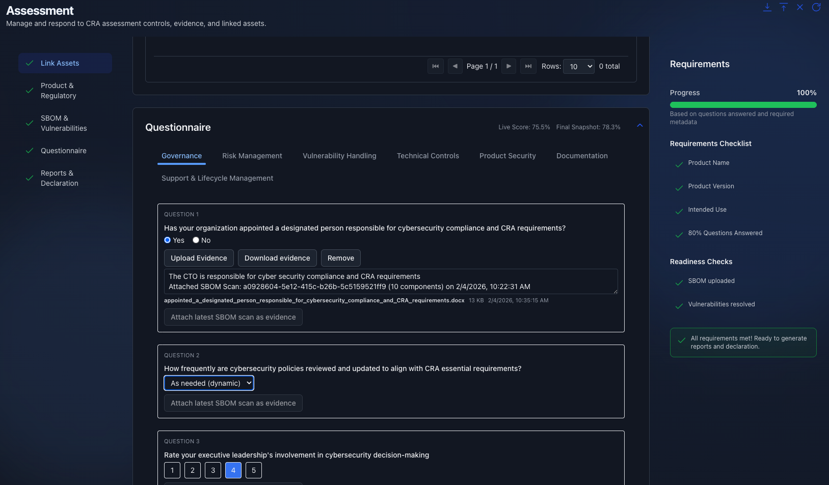 Unified Assessments screenshot 2